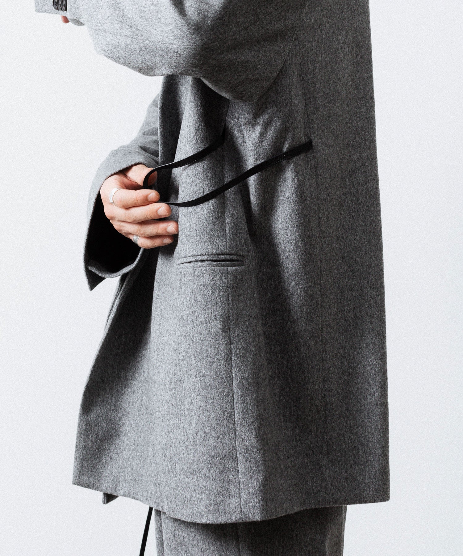 ssstein(シュタイン)のW/CA BEAVER BACK SLASH PEAK LAPEL JACKET - GREYの公式通販サイトsession福岡セレクトショップ