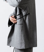 画像をギャラリービューアに読み込む, ssstein(シュタイン)のW/CA BEAVER BACK SLASH PEAK LAPEL JACKET - GREYの公式通販サイトsession福岡セレクトショップ
