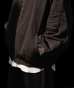 画像をギャラリービューアに読み込む, ssstein(シュタイン)のSHRUNK NYLON OVERSIZED FLIGHT JACKET - DARK BROWNの公式通販サイトsession福岡セレクトショップ
