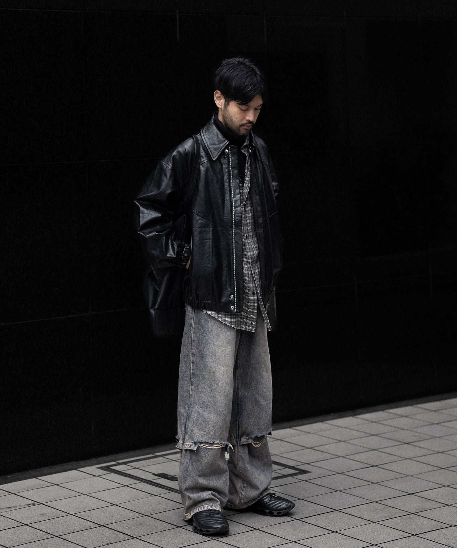 CODA -コーダのBLACK SYNTHETIC LEATHER CLUB JACKETのBLACK公式通販サイトsession福岡セレクトショップ