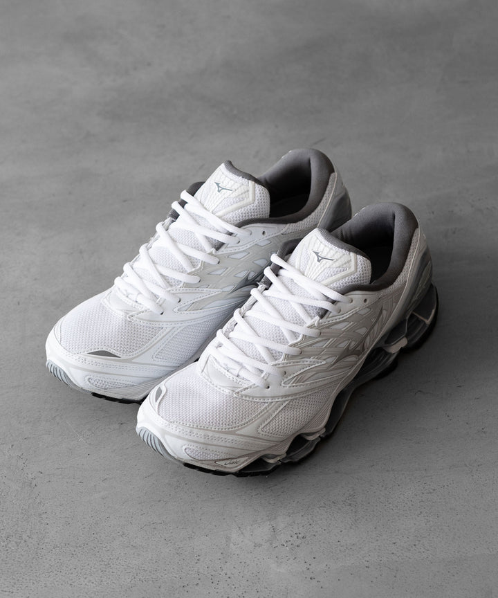 MIZUNO-ミズノのWAVE PROPHECY LSのWHITE×SILVER MIZUNOスニーカー公式通販サイトsession福岡セレクトショップ