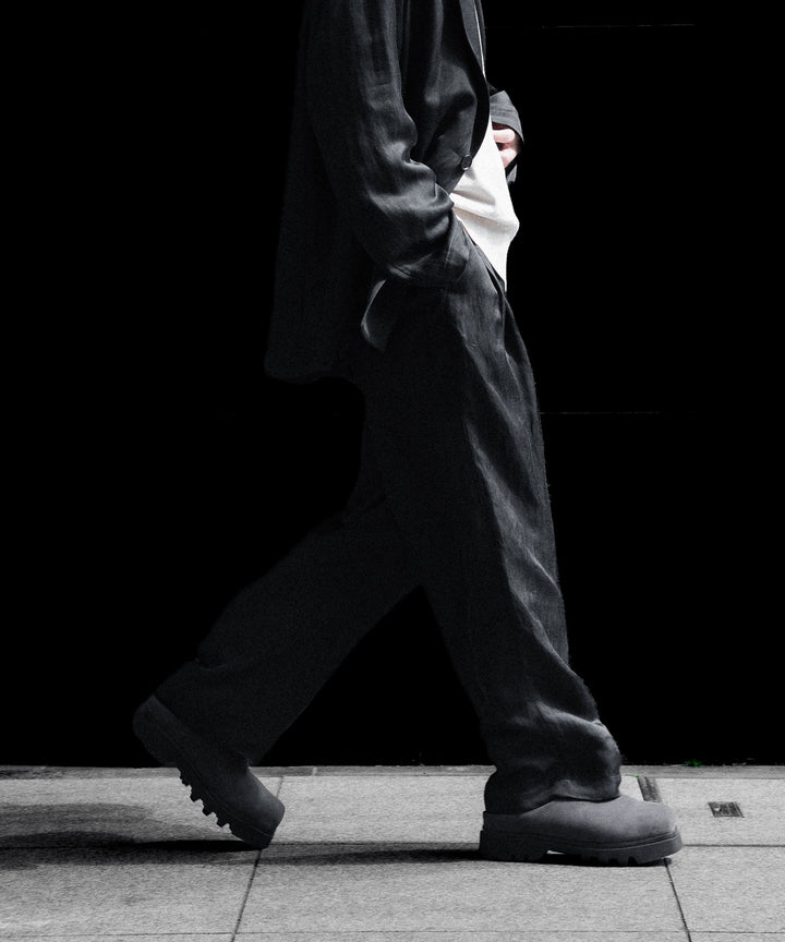 ssstein(シュタイン)のVIS/LI BRIGHT TWILL WIDE EASY TROUSERS - DARK CHARCOALの公式通販サイトsession福岡セレクトショップ