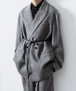 ssstein / シュタイン】W/CA BEAVER BACK SLASH PEAK LAPEL JACKET