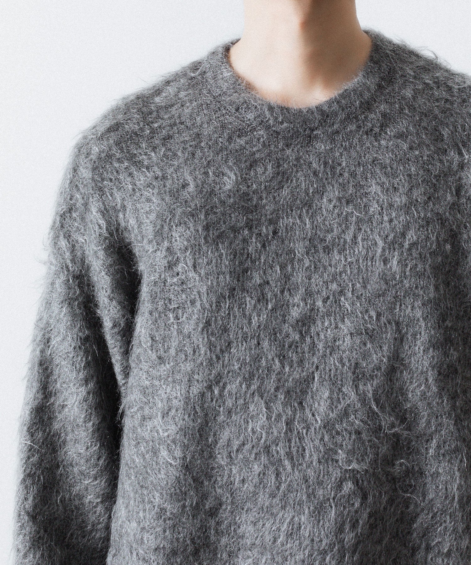 ssstein(シュタイン)のKID MOHAIR KNIT CREW NECK LS - GREYの公式通販サイトsession福岡セレクトショップ
