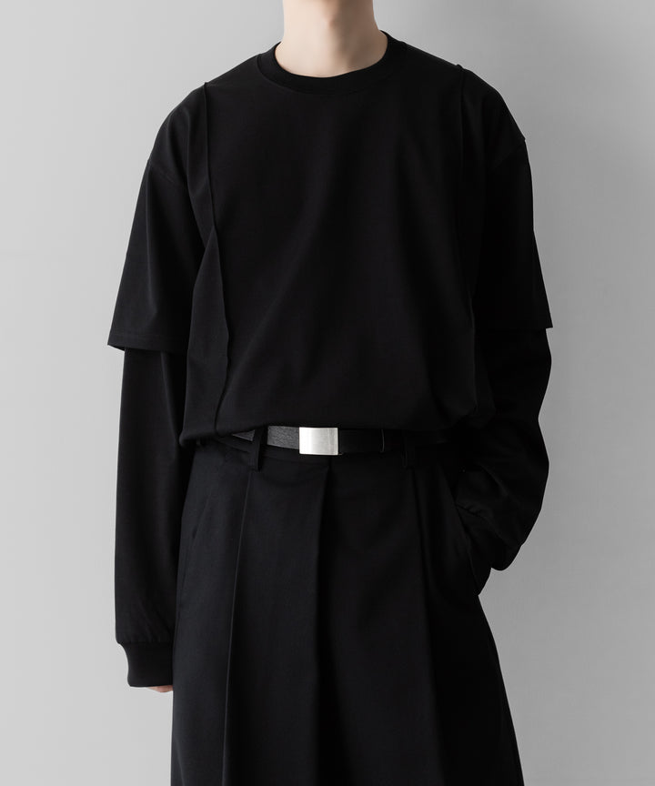 ssstein(シュタイン)のOVERSIZED LAYERED SLEEVE TEE - BLACKの公式通販サイトsession福岡セレクトショップ