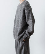 画像をギャラリービューアに読み込む, ssstein(シュタイン)のKID MOHAIR KNIT CREW NECK LS - GREYの公式通販サイトsession福岡セレクトショップ
