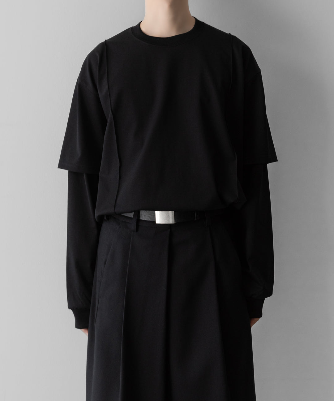 ssstein(シュタイン)のOVERSIZED LAYERED SLEEVE TEE - BLACKの公式通販サイトsession福岡セレクトショップ