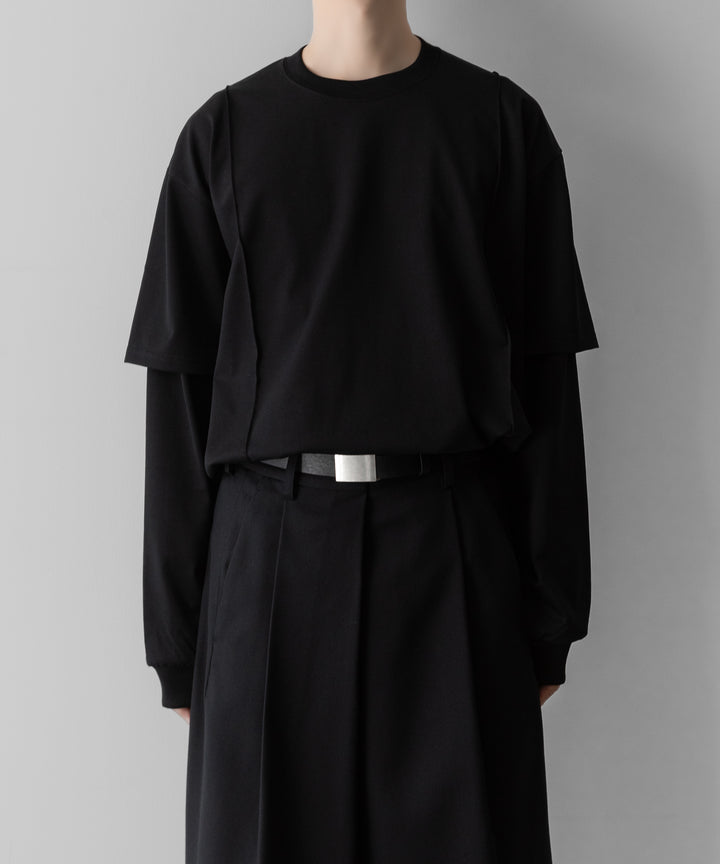 ssstein(シュタイン)のOVERSIZED LAYERED SLEEVE TEE - BLACKの公式通販サイトsession福岡セレクトショップ