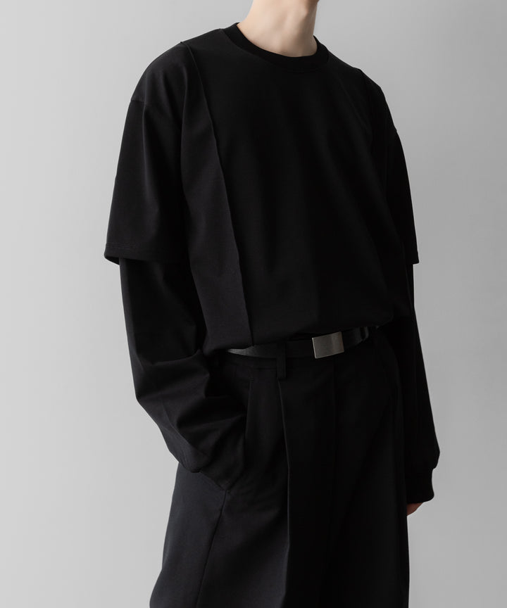 ssstein(シュタイン)のOVERSIZED LAYERED SLEEVE TEE - BLACKの公式通販サイトsession福岡セレクトショップ