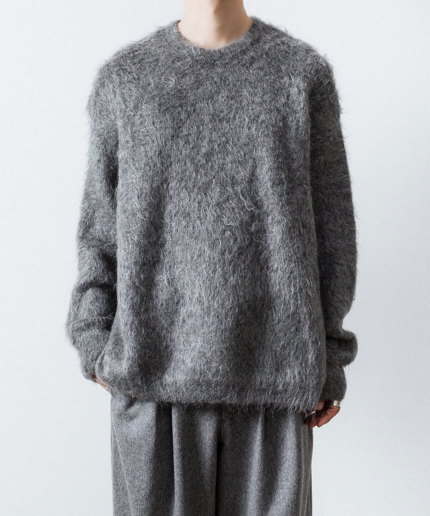 ssstein(シュタイン)のKID MOHAIR KNIT CREW NECK LS - GREYの公式通販サイトsession福岡セレクトショップ