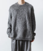 画像をギャラリービューアに読み込む, ssstein(シュタイン)のKID MOHAIR KNIT CREW NECK LS - GREYの公式通販サイトsession福岡セレクトショップ
