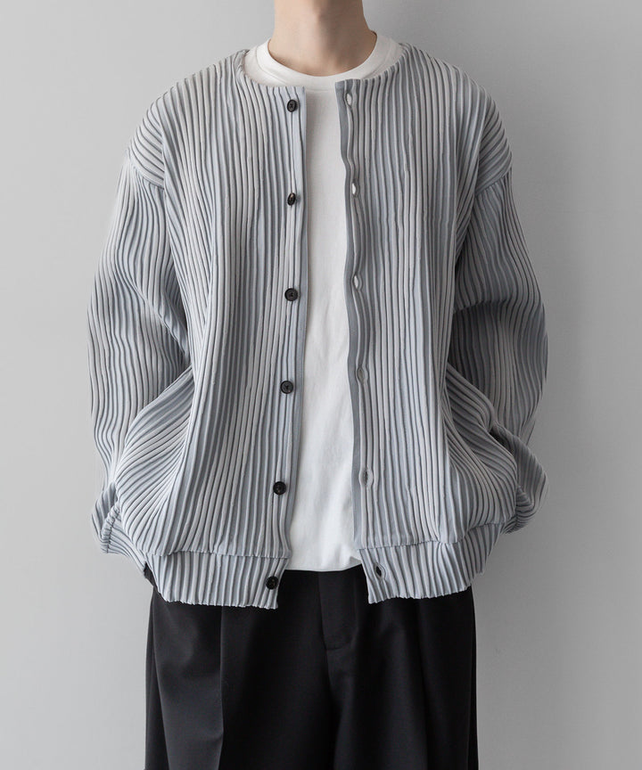 ssstein シュタインのOBLIQUE PATTERNED KNIT CARDIGANのGREY公式通販サイトsession福岡セレクトショップ