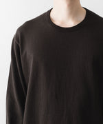 画像をギャラリービューアに読み込む, ssstein(シュタイン)のORGANIC COTTON KNIT CREW NECK LS - DARK BROWNの公式通販サイトsession福岡セレクトショップ

