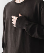 画像をギャラリービューアに読み込む, ssstein(シュタイン)のORGANIC COTTON KNIT CREW NECK LS - DARK BROWNの公式通販サイトsession福岡セレクトショップ

