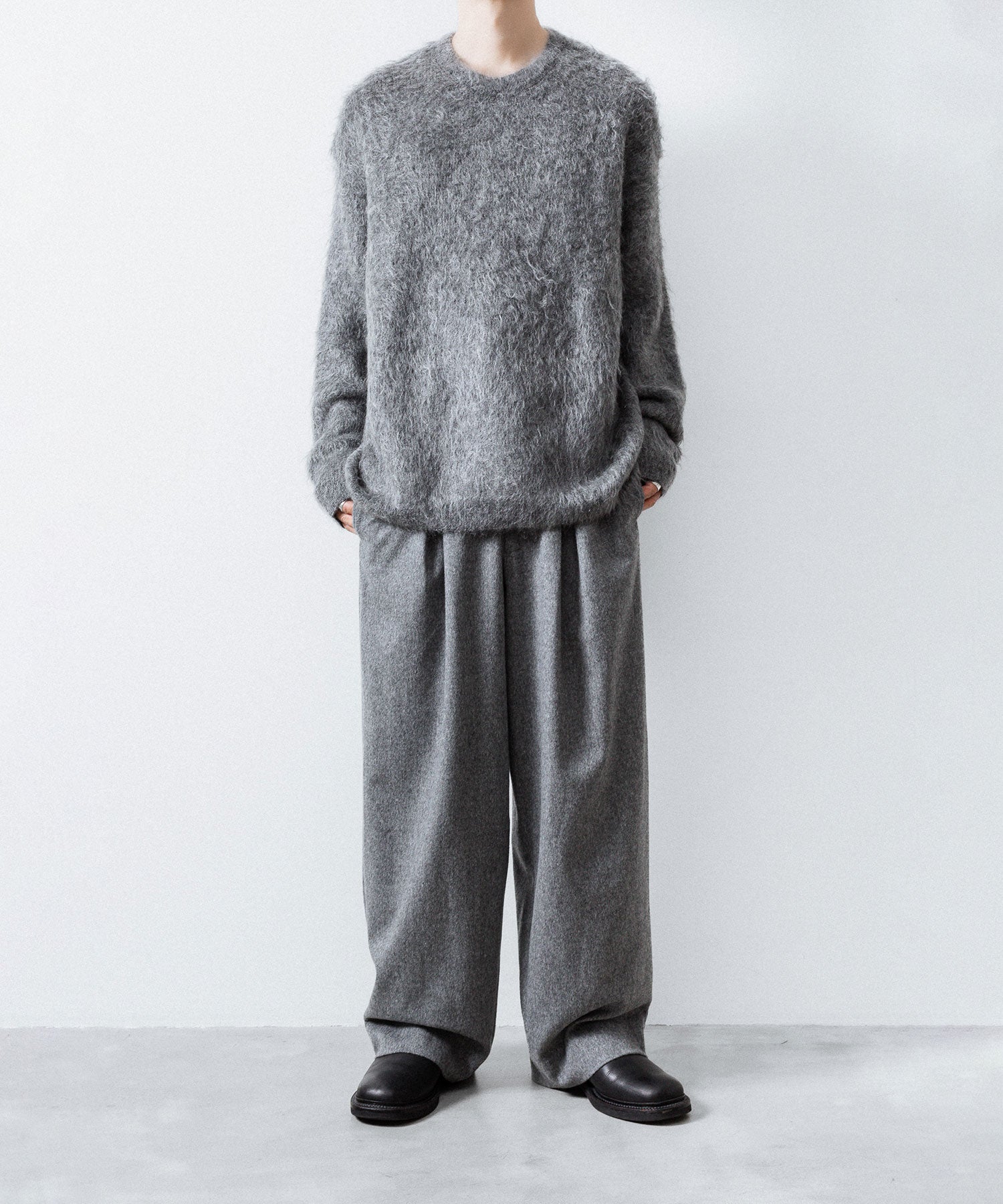 ssstein(シュタイン)のKID MOHAIR KNIT CREW NECK LS - GREYの公式通販サイトsession福岡セレクトショップ