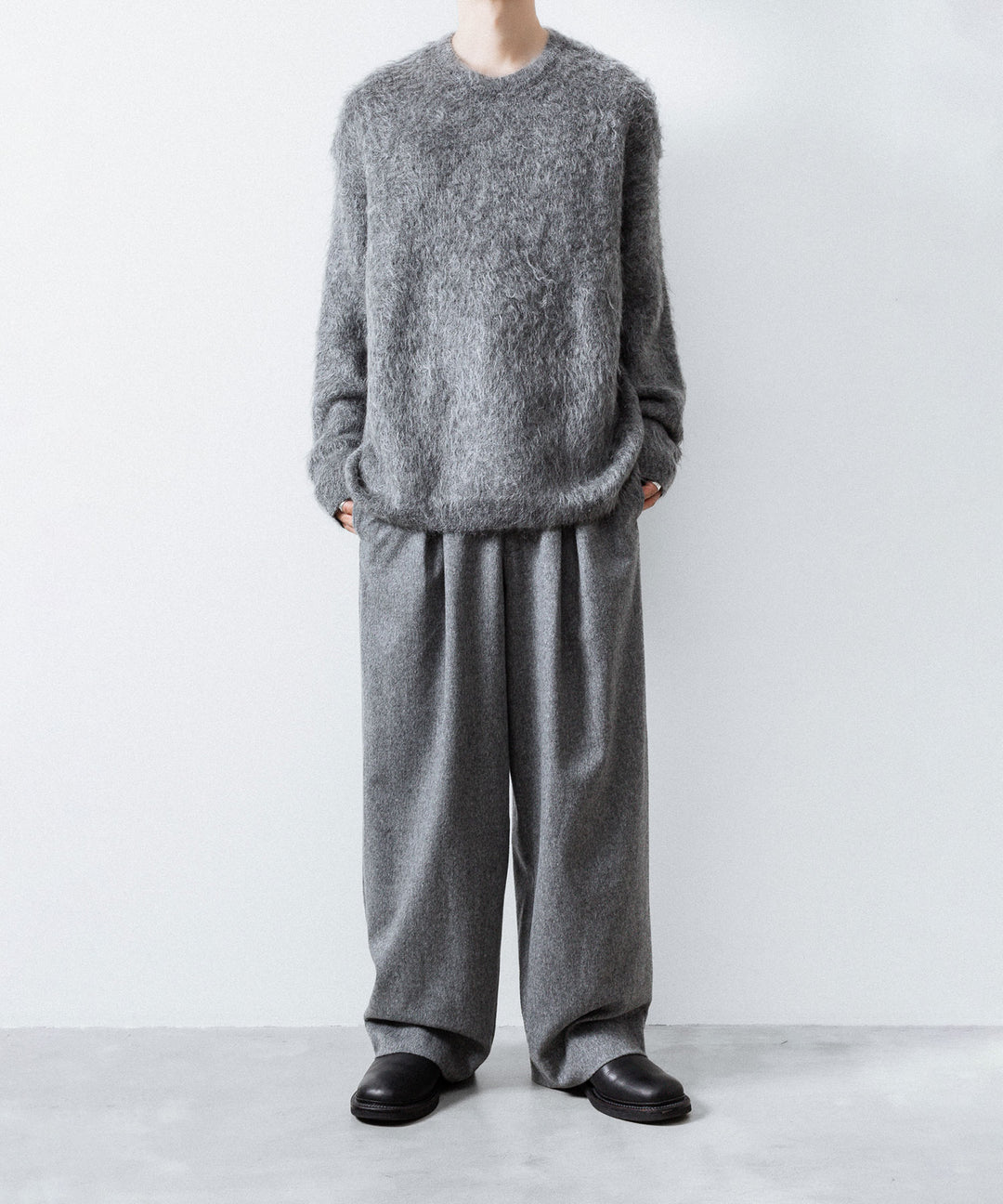 ssstein(シュタイン)のKID MOHAIR KNIT CREW NECK LS - GREYの公式通販サイトsession福岡セレクトショップ