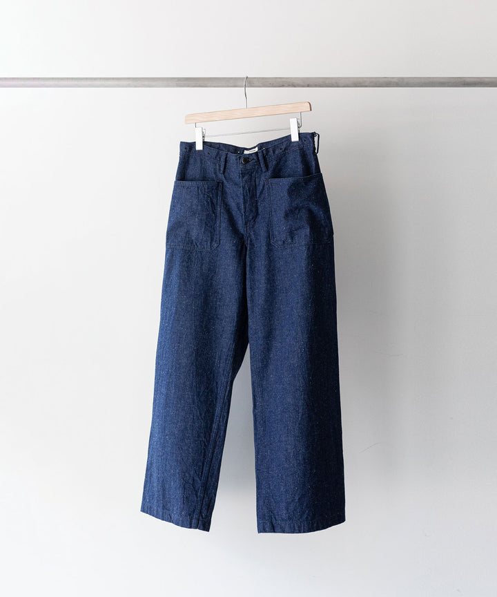 【INTÉRIM】インテリムの巻きパンツ 1940’s WW2 US.NAVY SELVEDGE NEP DENIM TROSER - NEP NAVY