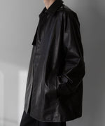 画像をギャラリービューアに読み込む, 【stein】シュタイン 24ss LEATHER HALF COAT - BLACK sessionセッション福岡セレクトショップ 公式通販サイト
