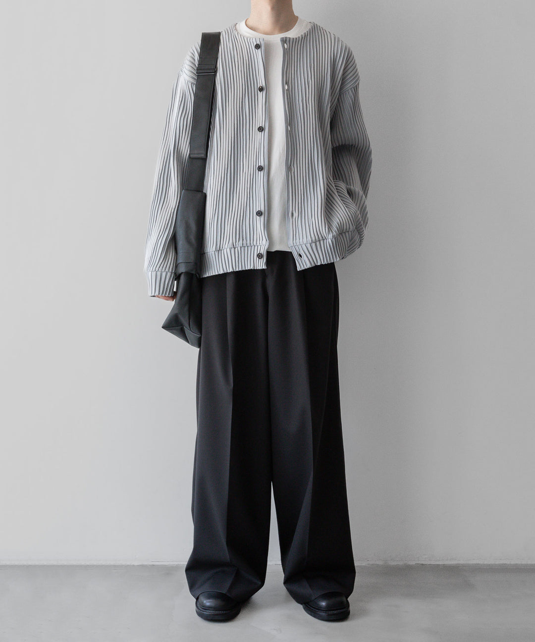 ssstein シュタインのOBLIQUE PATTERNED KNIT CARDIGANのGREY公式通販サイトsession福岡セレクトショップ