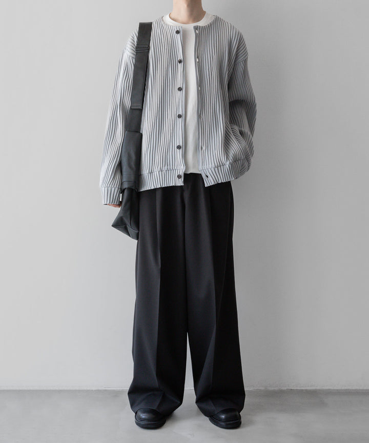 ssstein シュタインのOBLIQUE PATTERNED KNIT CARDIGANのGREY公式通販サイトsession福岡セレクトショップ
