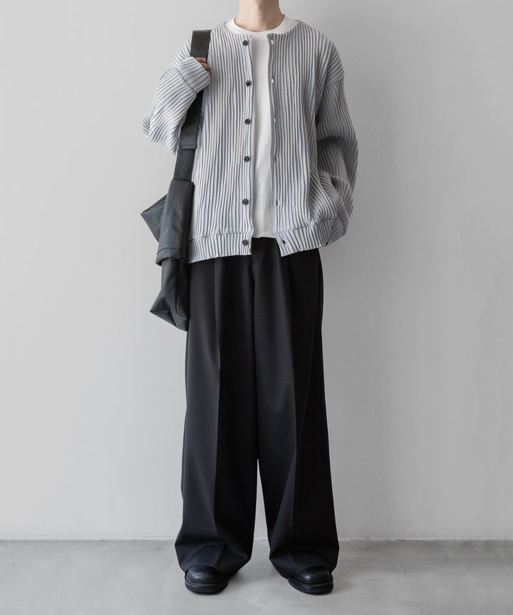 ssstein シュタインのOBLIQUE PATTERNED KNIT CARDIGANのGREY公式通販サイトsession福岡セレクトショップ