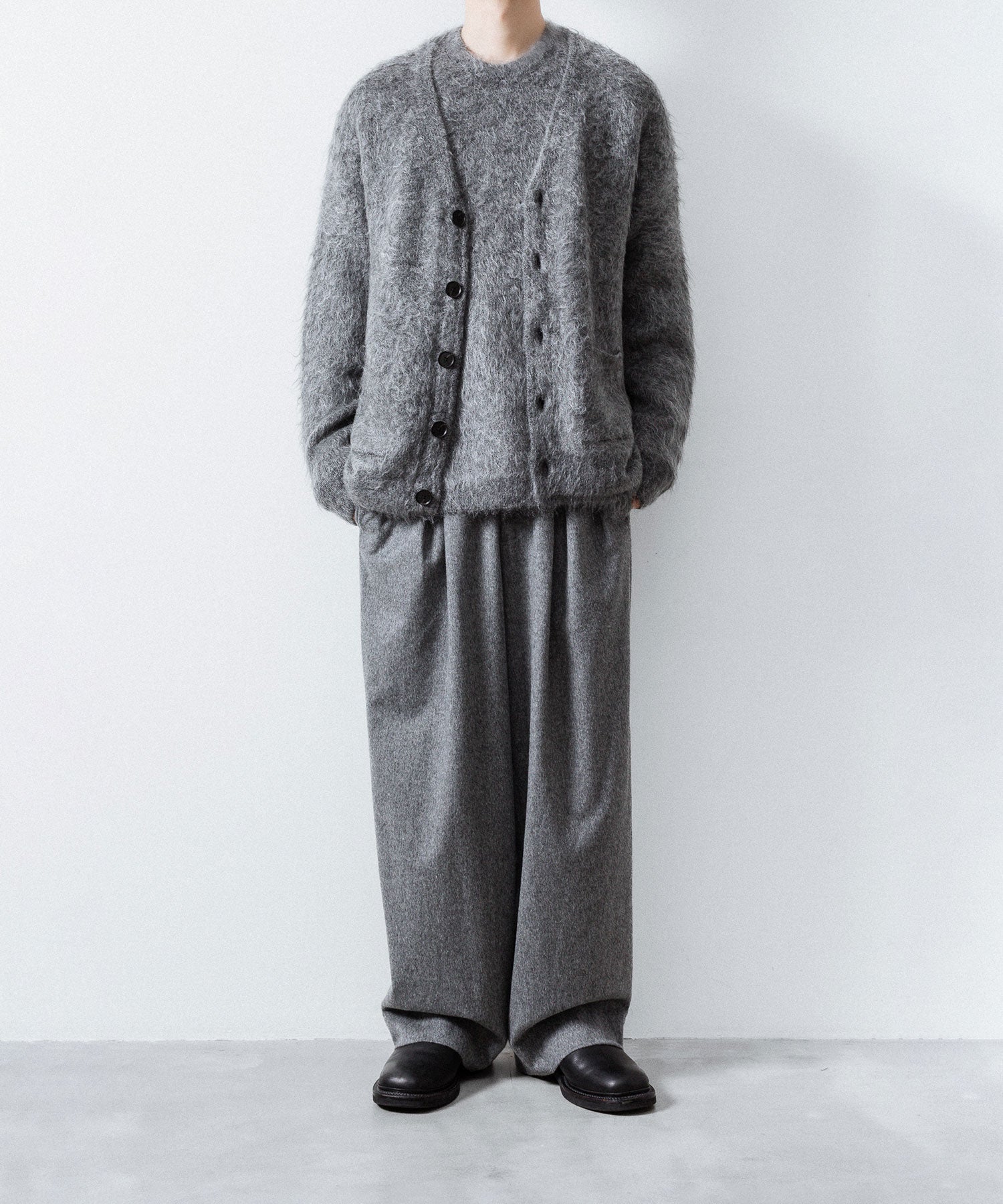 ssstein(シュタイン)のKID MOHAIR KNIT V NECK CARDIGAN - GREYの公式通販サイトsession福岡セレクトショップ
