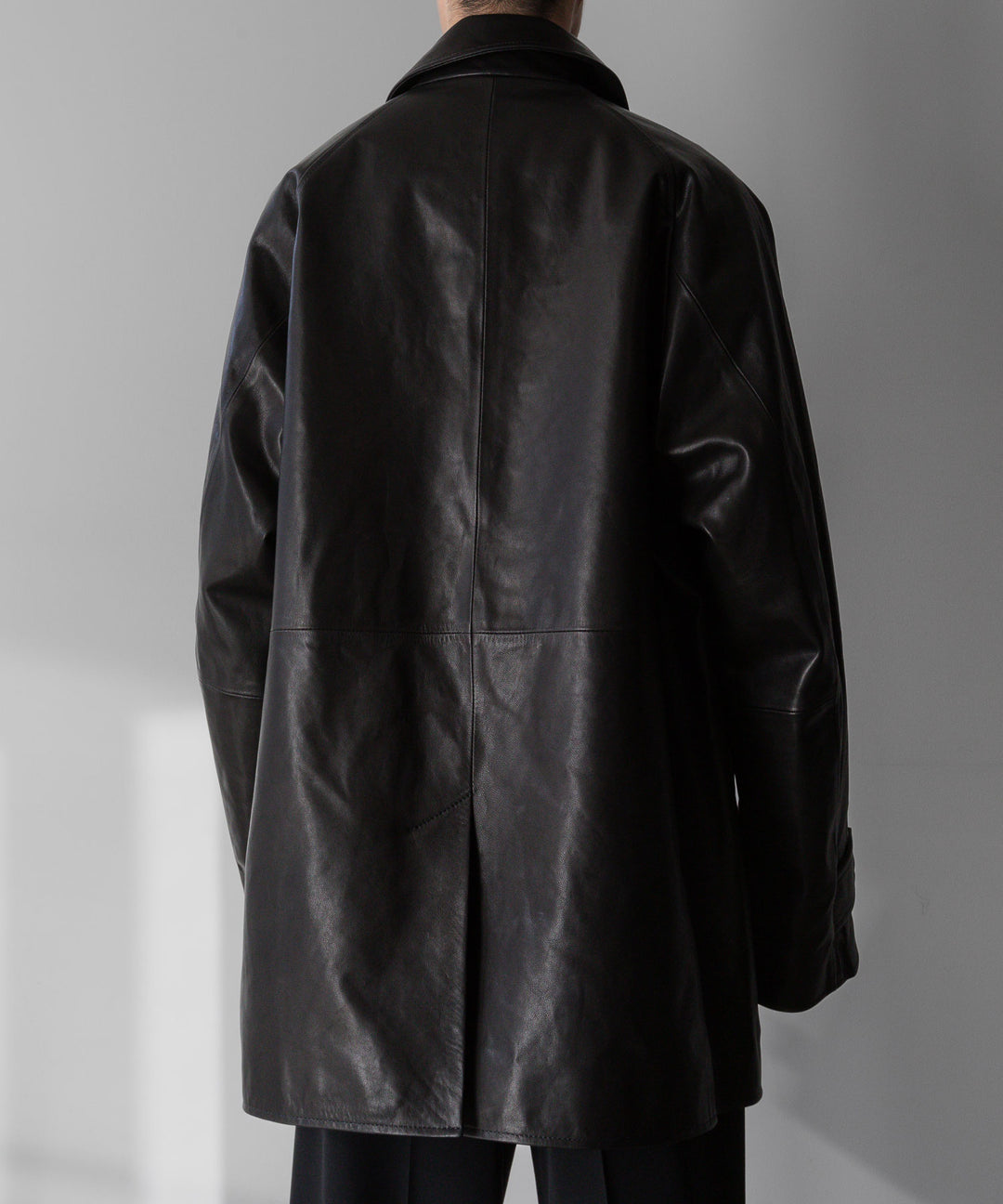【stein】シュタイン 24ss LEATHER HALF COAT - BLACK sessionセッション福岡セレクトショップ 公式通販サイト