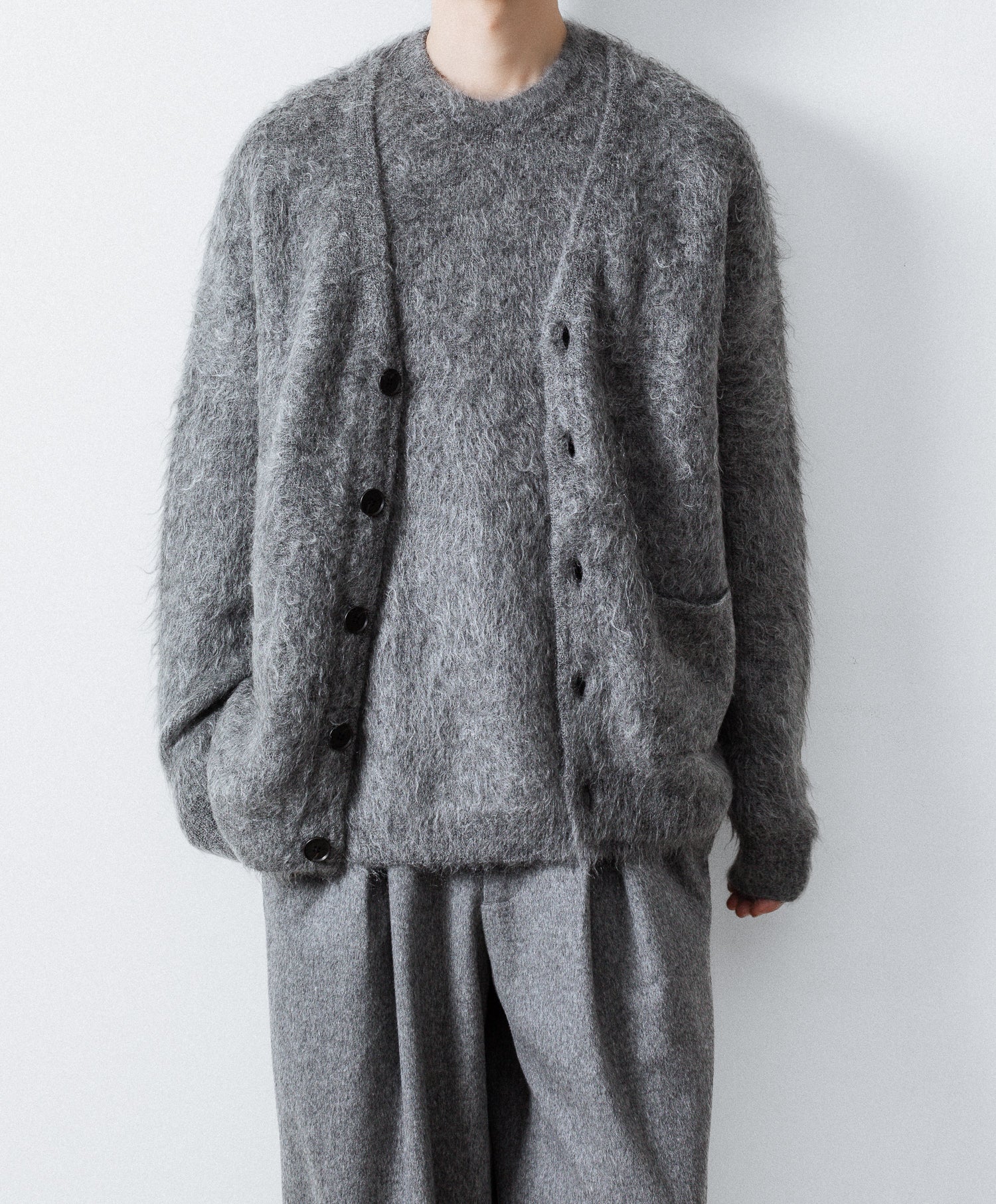 ssstein(シュタイン)のKID MOHAIR KNIT V NECK CARDIGAN - GREYの公式通販サイトsession福岡セレクトショップ