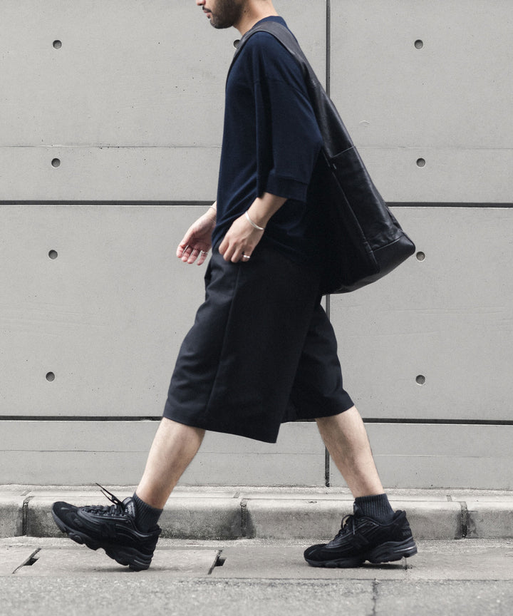 ssstein(シュタイン)のDOUBLE WEAVE COTTON SHORTS - BLACKの公式通販サイトsession福岡セレクトショップ