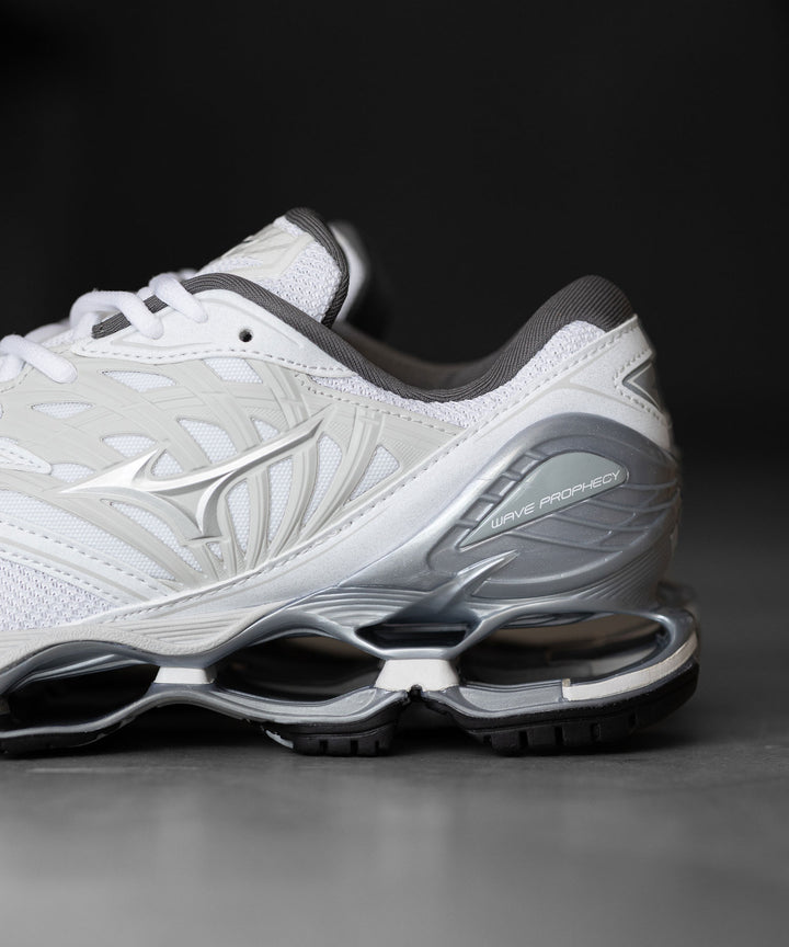 MIZUNO-ミズノのWAVE PROPHECY LSのWHITE×SILVER MIZUNOスニーカー公式通販サイトsession福岡セレクトショップ