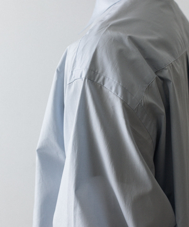 ssstein(シュタイン)のSUVIN COTTON OVERSIZED REGULAR COLLAR SHIRT - OFF BLUEの公式通販サイトsession福岡セレクトショップ
