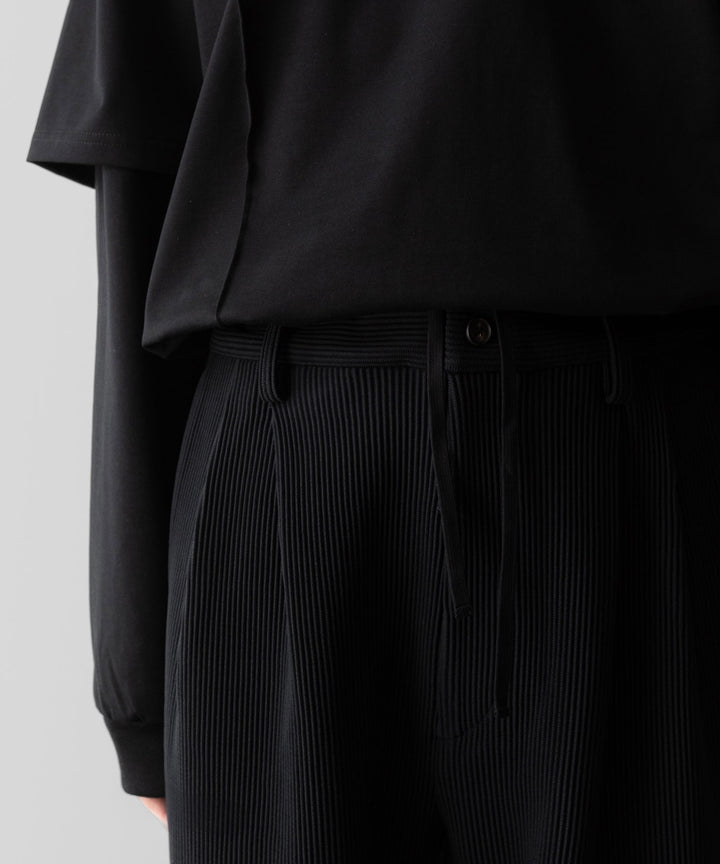 ssstein(シュタイン)のGRADATION PLEATS TWIST SEAM WIDE TROUSERS - BLACKの公式通販サイトsession福岡セレクトショップ