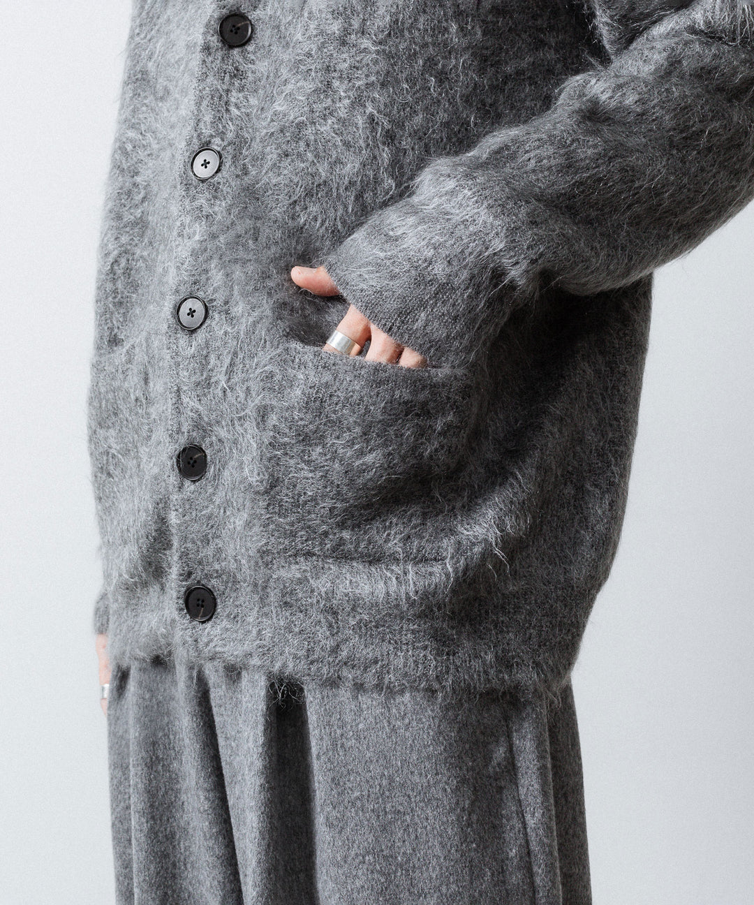 ssstein(シュタイン)のKID MOHAIR KNIT V NECK CARDIGAN - GREYの公式通販サイトsession福岡セレクトショップ