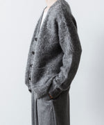 画像をギャラリービューアに読み込む, ssstein(シュタイン)のKID MOHAIR KNIT V NECK CARDIGAN - GREYの公式通販サイトsession福岡セレクトショップ
