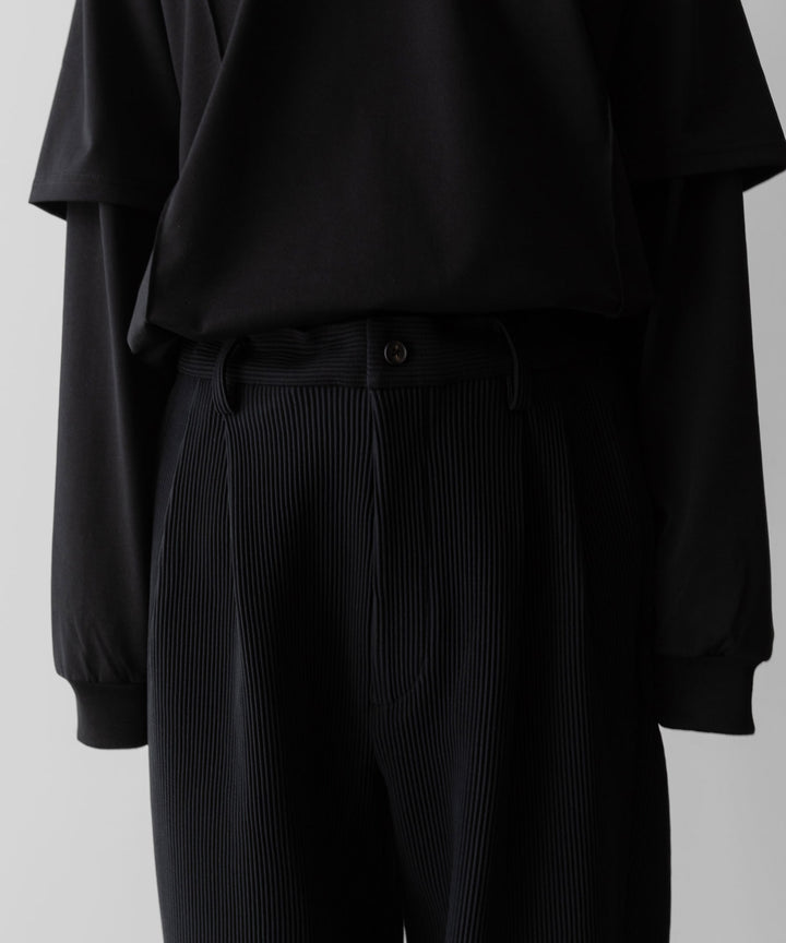 ssstein(シュタイン)のGRADATION PLEATS TWIST SEAM WIDE TROUSERS - BLACKの公式通販サイトsession福岡セレクトショップ