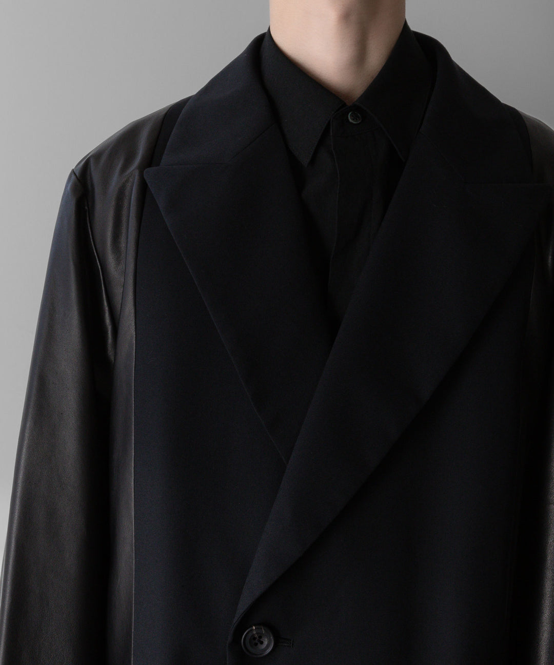 stein(シュタイン)の24SSコレクションCONTRUST PEAK LAPELS JACKETのBLACK sessionセッション福岡セレクトショップ 公式通販サイト