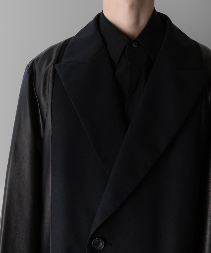 stein(シュタイン)の24SSコレクションCONTRUST PEAK LAPELS JACKETのBLACK sessionセッション福岡セレクトショップ 公式通販サイト