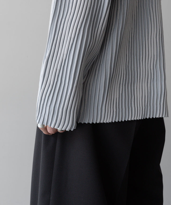 ssstein(シュタイン)のOBLIQUE PATTERNED KNIT LSのGREY公式通販サイトsession福岡セレクトショップ