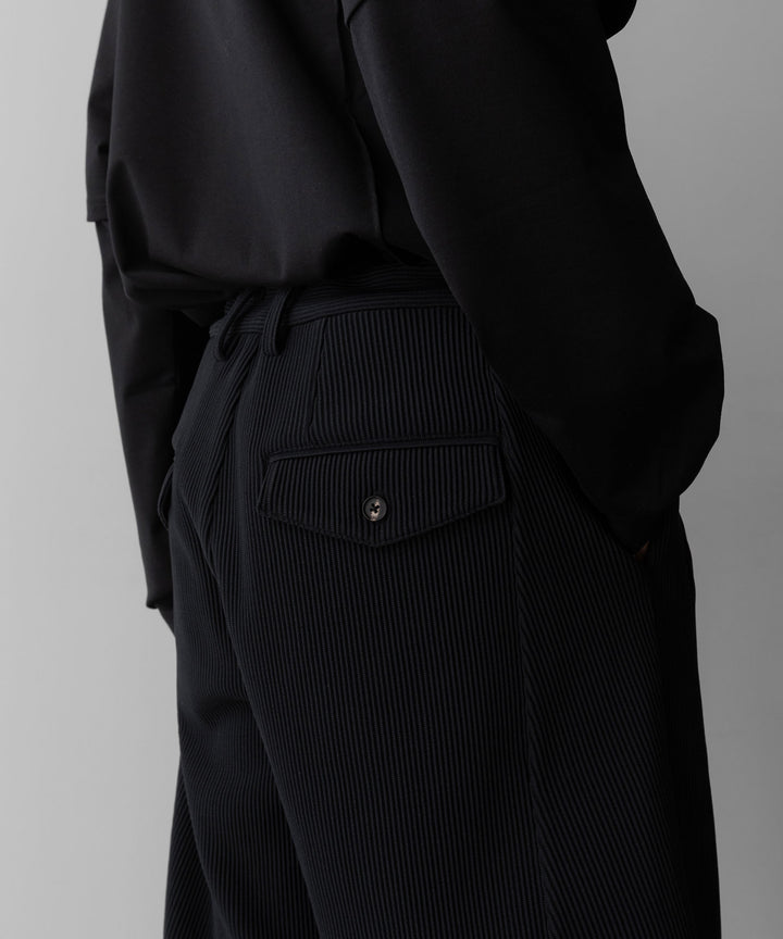ssstein(シュタイン)のGRADATION PLEATS TWIST SEAM WIDE TROUSERS - BLACKの公式通販サイトsession福岡セレクトショップ