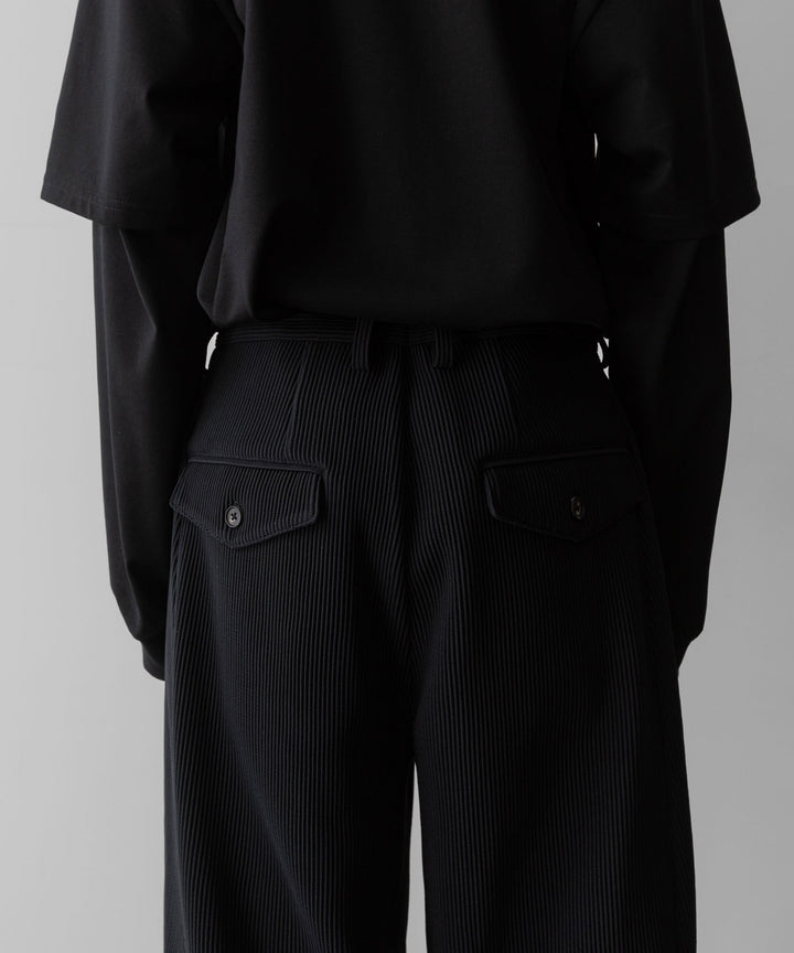ssstein(シュタイン)のGRADATION PLEATS TWIST SEAM WIDE TROUSERS - BLACKの公式通販サイトsession福岡セレクトショップ