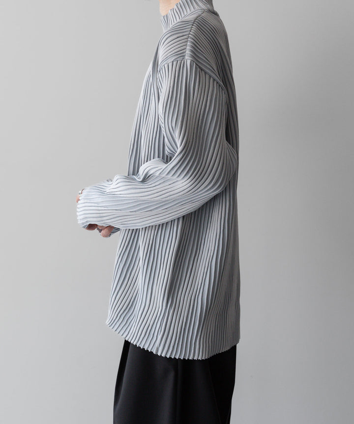 ssstein(シュタイン)のOBLIQUE PATTERNED KNIT LSのGREY公式通販サイトsession福岡セレクトショップ