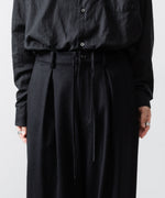 画像をギャラリービューアに読み込む, ssstein(シュタイン)のW/CA BEAVER EASY WIDE TROUSERS - BLACKの公式通販サイトsession福岡セレクトショップ
