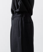 画像をギャラリービューアに読み込む, ssstein(シュタイン)のW/CA BEAVER EASY WIDE TROUSERS - BLACKの公式通販サイトsession福岡セレクトショップ
