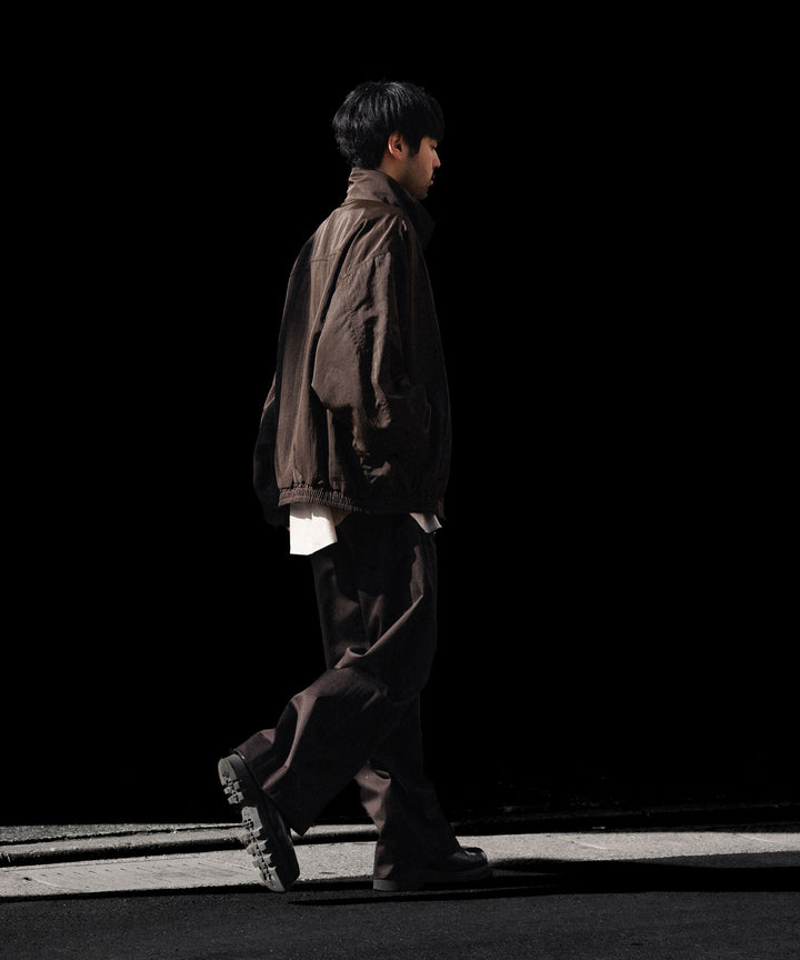 ssstein(シュタイン)のSHRUNK NYLON OVERSIZED FLIGHT JACKET - DARK BROWNの公式通販サイトsession福岡セレクトショップ