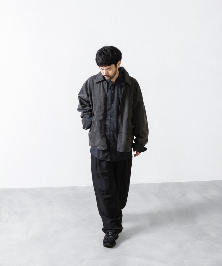 phebus フィーバスのSUMIZOME COACH JACKETのCHARCOAL 公式通販サイトsession福岡セレクトショップ