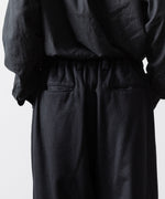 画像をギャラリービューアに読み込む, ssstein(シュタイン)のW/CA BEAVER EASY WIDE TROUSERS - BLACKの公式通販サイトsession福岡セレクトショップ
