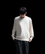 画像をギャラリービューアに読み込む, ssstein(シュタイン)のORGANIC COTTON KNIT CREW NECK LS - IVORYの公式通販サイトsession福岡セレクトショップ
