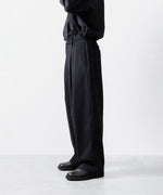 画像をギャラリービューアに読み込む, ssstein(シュタイン)のW/CA BEAVER EASY WIDE TROUSERS - BLACKの公式通販サイトsession福岡セレクトショップ

