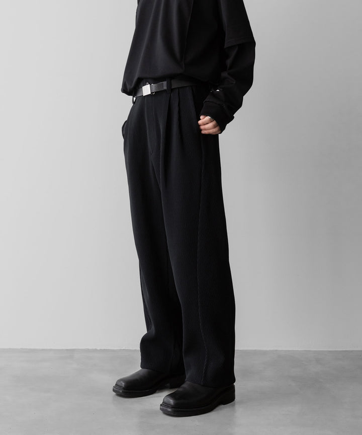 ssstein(シュタイン)のGRADATION PLEATS TWIST SEAM WIDE TROUSERS - BLACKの公式通販サイトsession福岡セレクトショップ