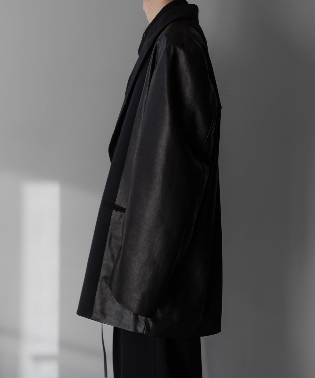 stein(シュタイン)の24SSコレクションCONTRUST PEAK LAPELS JACKETのBLACK sessionセッション福岡セレクトショップ 公式通販サイト